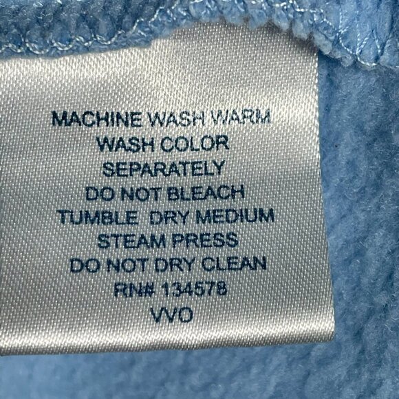 Vineyard Vines Cotton Blend Blue Quarter-Zip Pullover Whale Sweatshirt Womens M - Picture 7 of 12